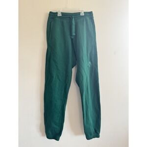 Vintage Men's Adidas Fleec Joggers Small Unisex Hunter Green Womens Soft Thick